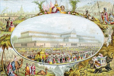 La regina Vittoria arriva per inaugurare la Grande Esposizione al Crystal Palace, Londra, 1851 da Le Blond