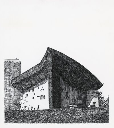 Cappella di Notre Dame du Haut a Ronchamp da Le Corbusier (1887 1965)