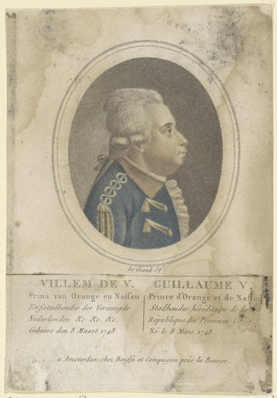 Ritratto di Guglielmo V, principe di Orange-Nassau da Le Grand