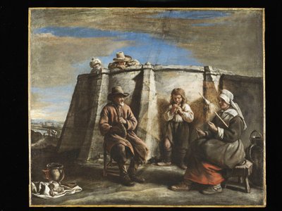 Le Nain - Il suonatore di flageolet, 1640 da Le Nain Brothers