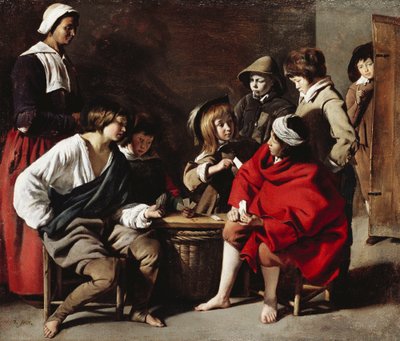 I giovani giocatori di carte da Le Nain Brothers
