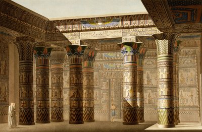 Portico del Grande Tempio di Philae, Nubia, c.1809-1812 da Le Pere (after)