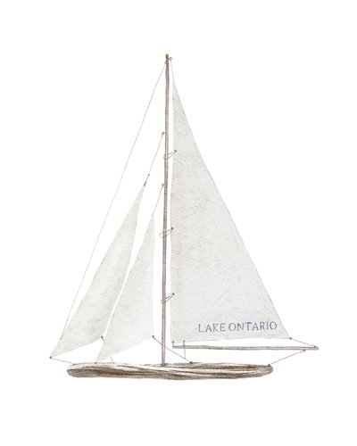 Barca a vela sul Lago Ontario, c.2022 da Leah Straatsma