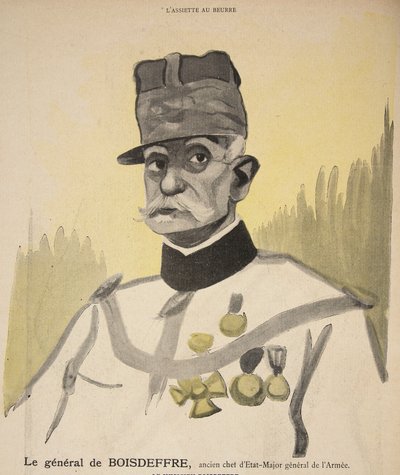 Generale Boisdeffre, ex Capo di Stato Maggiore della Difesa, illustrazione da 