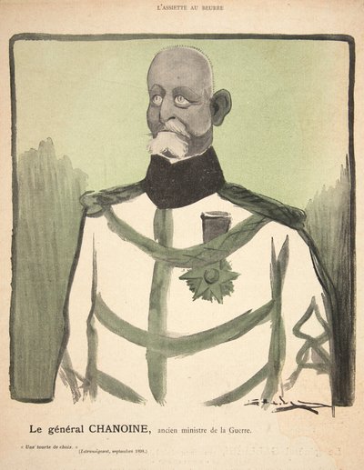 Generale Chanoine, ex Ministro della Guerra, illustrazione da 