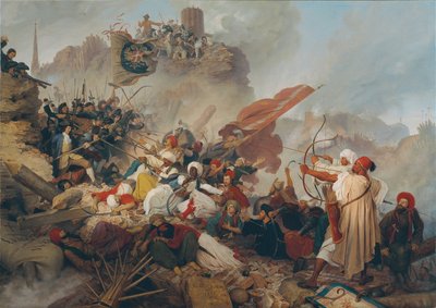 Assalto dei turchi alla Löwelbastei da Leander Russ
