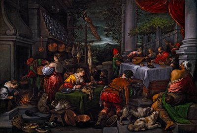 Lazzaro e il ricco epulone, c.1570 da Leandro Bassano