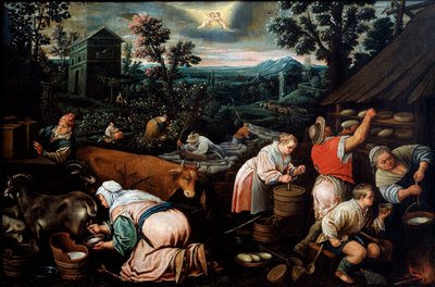 Maggio dalla serie Le Stagioni, fine XVI o inizio XVII secolo da Leandro Bassano