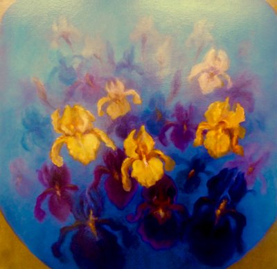 Iris blu e oro, 2023 da Lee Campbell