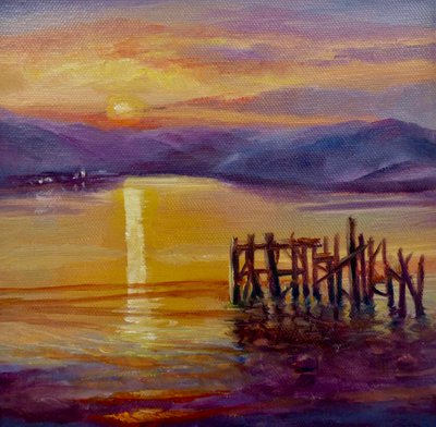Vecchio molo, Isola di Bute, 2019 da Lee Campbell