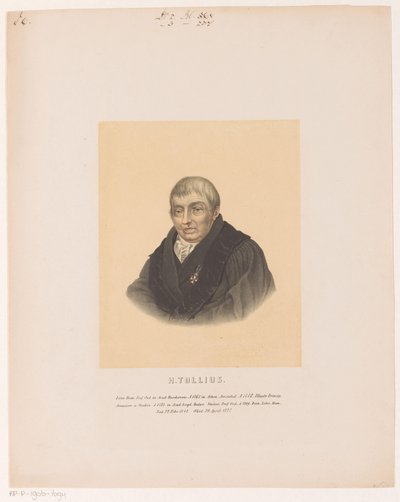 Ritratto di Herman Tollius da Leendert Springer (I)
