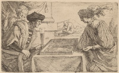 I giocatori di scacchi da Leendert van der Cooghen