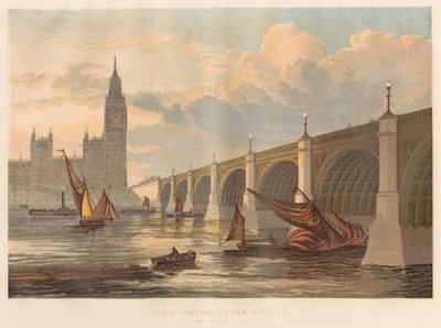 Nuovo ponte di Westminster, progettato da P. N. Page da Leighton Brothers