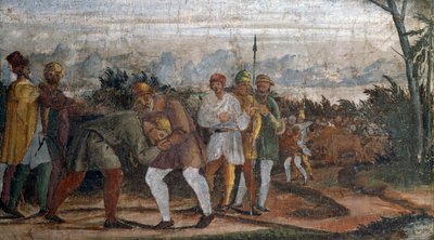 Scena dalla Vita del Figliol Prodigo, di Circolo di Lelio Orsi, Rocca di Novellara, Emilia-Romagna, Italia da Lelio Orsi da Novellara