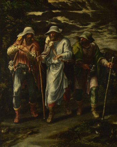 La passeggiata verso Emmaus, c. 1570 da Lelio Orsi da Novellara