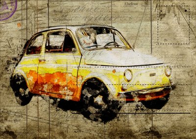 Fiat 500 gialla d