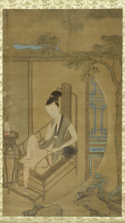 Donna che fantastica, dinastia Qing, periodo Kangxi, c.1700-22 da Leng Mei