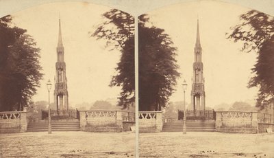 Gruppo di 8 prime vedute stereografiche di monumenti, memoriali e tombe britanniche, 1850-1910 da Lennie