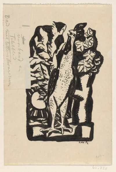 Gallo che canta da Leo Gestel (signed by artist)