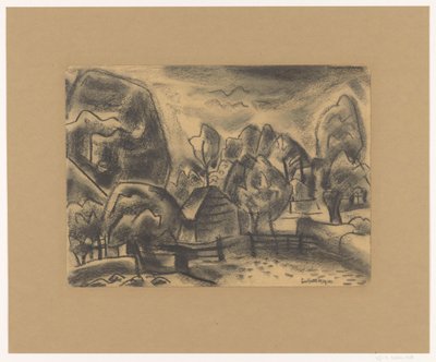 Paesaggio con fattoria tra gli alberi da Leo Gestel (signed by artist)