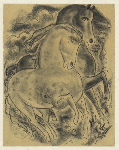Due cavalli da Leo Gestel (signed by artist)