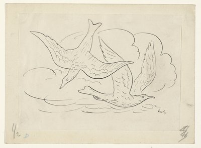Due uccelli da Leo Gestel (signed by artist)