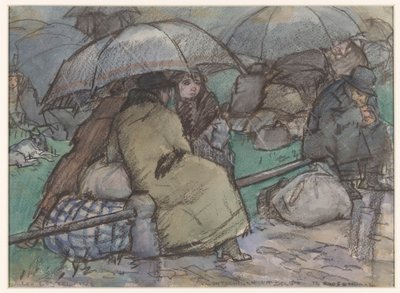 Rifugiati dal Belgio a Roosendaal da Leo Gestel (signed by artist)