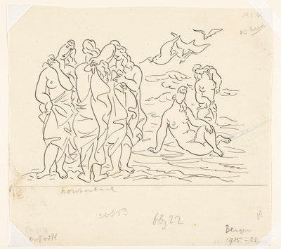 Bagnanti (schizzo) da Leo Gestel