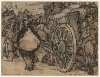 Profughi in viaggio da Amsterdam a Roosendaal da Leo Gestel