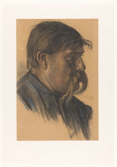 Testa di un lavoratore portuale da Leo Gestel