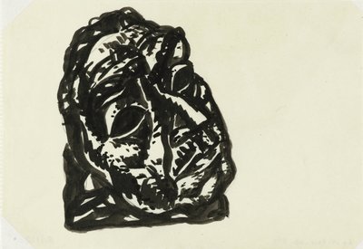 Testa di un uomo che guarda in alto a destra da Leo Gestel