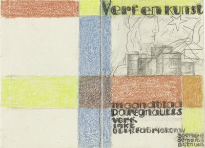 Maandblad Verf en Kunst van P.A. Regnault (Entwurf in Farbe) da Leo Gestel