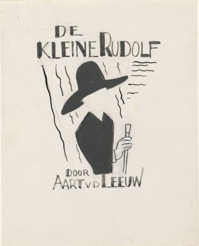 Progetto per una copertina di libro per: Aart van der Leeuw, Il piccolo Rudolf, 1930 da Leo Gestel