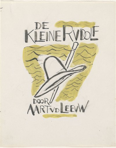 Progetto per una copertina di libro: Aart van der Leeuw, De kleine Rudolf, 1930 da Leo Gestel