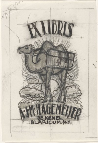 Progetto per un ex libris di Antonius Johannes Maria Hagemeijer da Leo Gestel