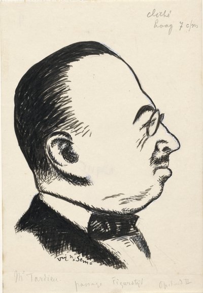 Ritratto di André Tardieu da Leo Gestel
