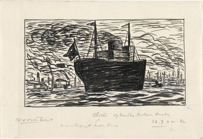 Nave entra nel porto di Londra da Leo Gestel
