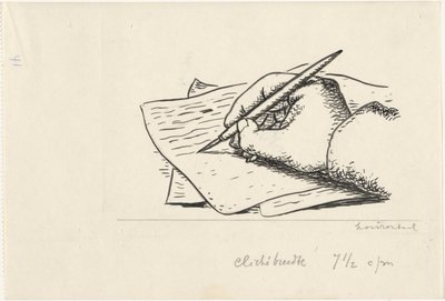 Mano che scrive da Leo Gestel