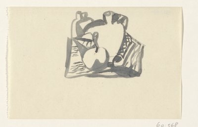 Natura morta con mela e brocca da Leo Gestel