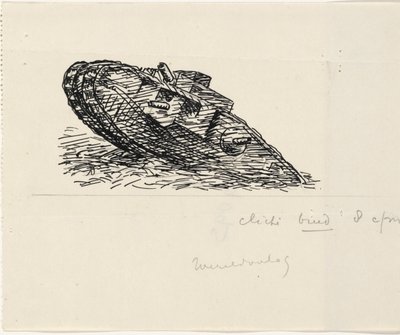 Carro armato sale una collina da Leo Gestel