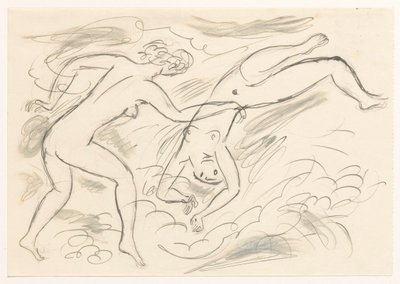 Due donne nude, che nuotano da Leo Gestel