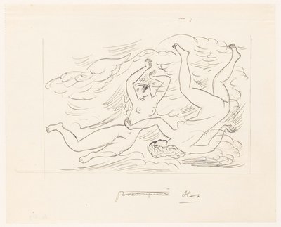 Due donne nude, che nuotano da Leo Gestel