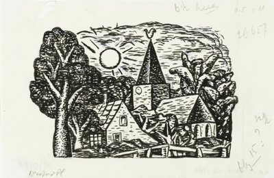 Vignetta per biografia di Gestel di Prof. W. van der Pluym da Leo Gestel