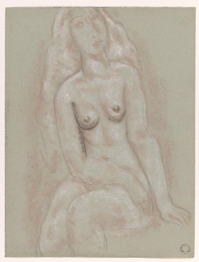 Nudo femminile seduto da Leo Gestel