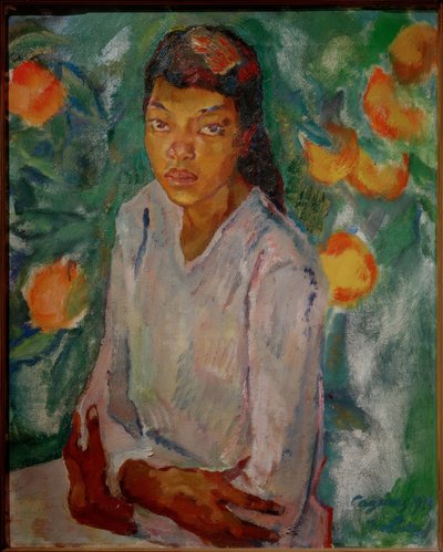 Giulia al cespuglio di arance da Leo Putz