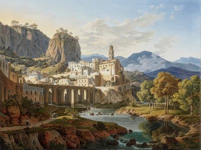 Veduta di Atrani presso Amalfi da Leo von Klenze
