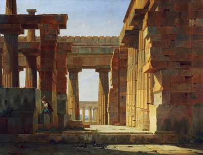 Il tempio di Poseidone a Paestum da Leo von Klenze