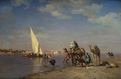 Scena sul Nilo da Leon Auguste Adolphe Belly