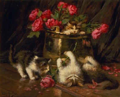 Gattini giocosi da Leon Charles Huber