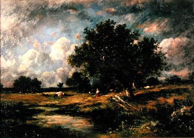 Paesaggio con mucche e figure da Leon Victor Dupre